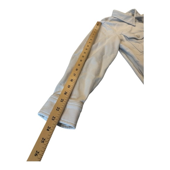 Good American Bone Neutral Fleece Shirt Jacket Shacket Size 3/4 US L/XL NEW - Picture 11 of 14